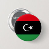 Libische vlag ronde button 5,7 cm (Voorkant /achterkant)