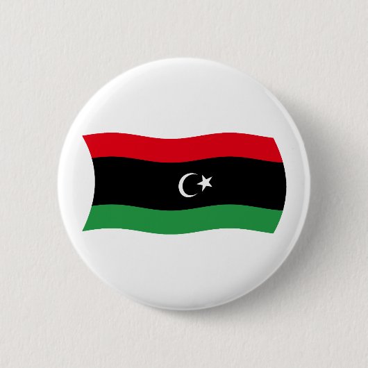 Libische vlag ronde button 5,7 cm (Voorkant)