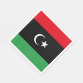 Libische vlag servet (Hoek)