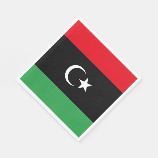 Libische vlag servet (Hoek)