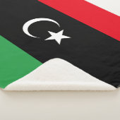 Libische vlag sherpa deken (3/4)