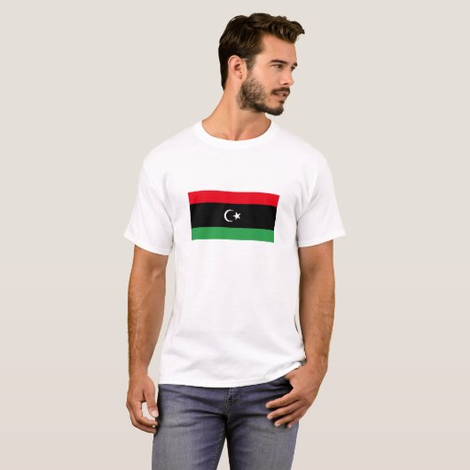 Libische vlag t-shirt (Voorkant volledig)