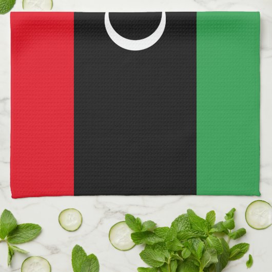 Libische vlag theedoek (Gevouwen)