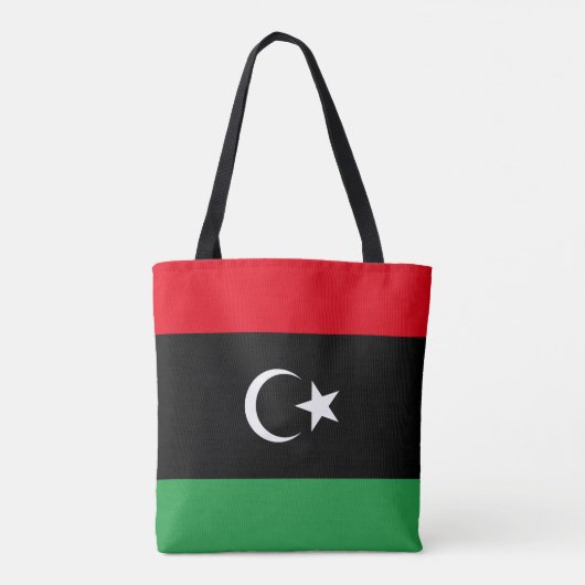 Libische vlag tote bag (Achterkant)
