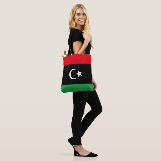 Libische vlag tote bag (Op model)