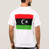 Libische vlag van Rebel T-shirt (Achterkant)
