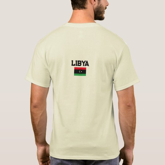 Libische vlag, vlag van Libië T-shirt (Achterkant)