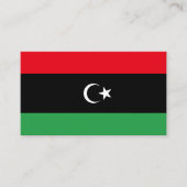 Libische vlag, vlag van Libië Visitekaartje (Voorkant)