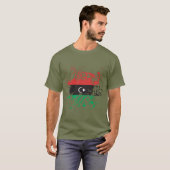 Libische vlaginktplatter t-shirt (Voorkant volledig)