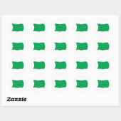 Libische Vlagsticker Ronde Sticker (Vel)