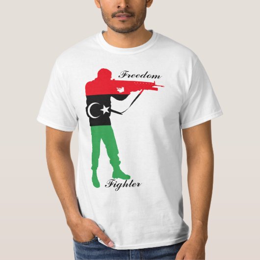 Libische vrijheidsstrijder t-shirt (Voorkant)