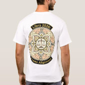Libra 2026 Zodiac Scales Mandala – Balance & Harmo T-shirt (Achterkant)