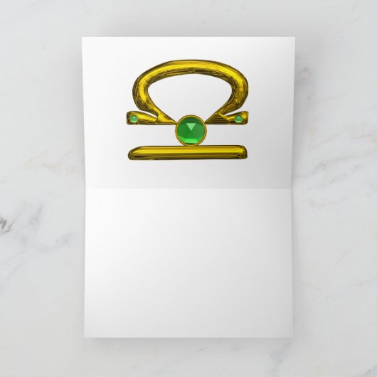 LIBRA 2 Zodiac Birthday Kaart (Binnen)