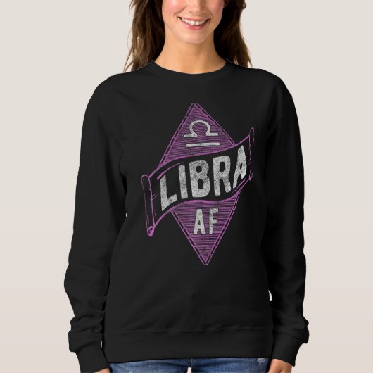 Libra Af Astrology Libra Zodiac Birthday 2 Trui (Voorkant)