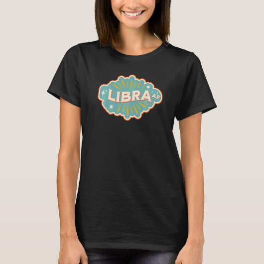 Libra AF Zodiac Sign Birthday Kerstmis Horoscope T-shirt (Voorkant)