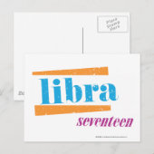 Libra Aqua Briefkaart (Voorkant / Achterkant)