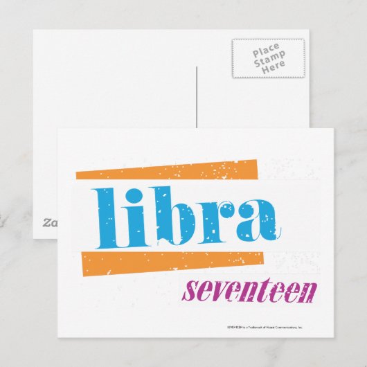 Libra Aqua Briefkaart (Voorkant / Achterkant)