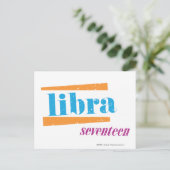 Libra Aqua Briefkaart (Staand voorkant)