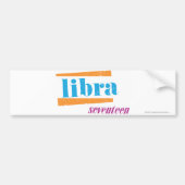Libra Aqua Bumpersticker (Voorkant)