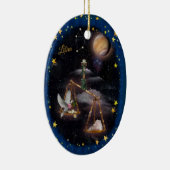 Libra Art Collage Keramisch Ornament (Rechts)