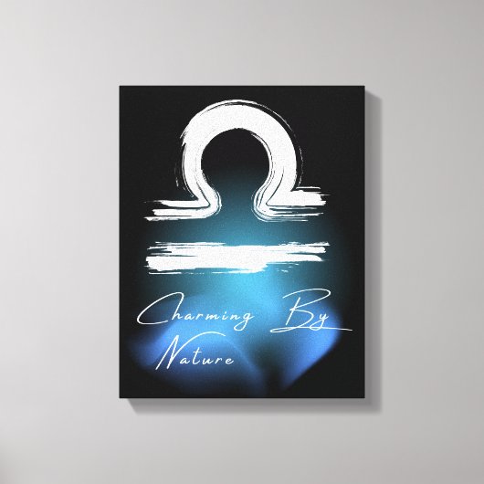 Libra Aura 'Charmerend van nature' Astrologie lief Canvas Afdruk (Voorkant)