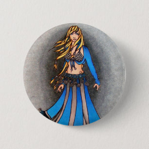 Libra Belly Dancer Ronde Button 5,7 Cm