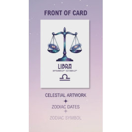 Libra Birthday Card Feestdagen Kaart