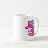 Libra Birthday Crest™ for October 1-23 Mug Koffiemok (Voorkant rechts)