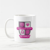 Libra Birthday Crest™ for October 1-23 Mug Koffiemok (Links)