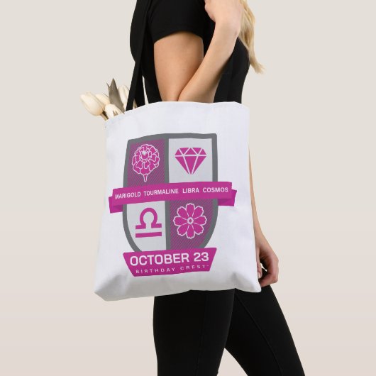 Libra Birthday Crest™ for October 1-23 Tote Bag (Dichtbij)