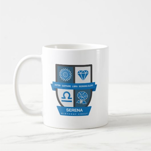 Libra Birthday Crest™ for September 23-30 Mug Koffiemok (Links)