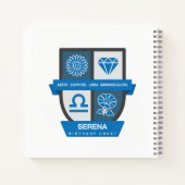 Libra Birthday Crest™ for September 23-30 Notitieboek (Achterkant)