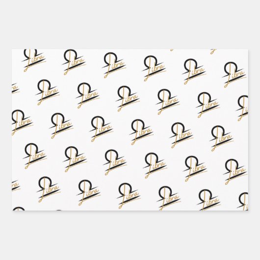 Libra Birthday Inpakpapier Vel (Voorkant 3)