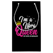 Libra Birthday Queen Astrology September Oktober Klein Cadeauzakje (Achterkant)