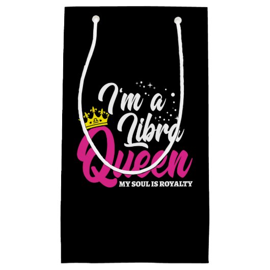 Libra Birthday Queen Astrology September Oktober Klein Cadeauzakje (Voorkant)