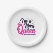 Libra Birthday Queen Astrology Sign Soul Royalty Papieren Bordje (Voorkant)