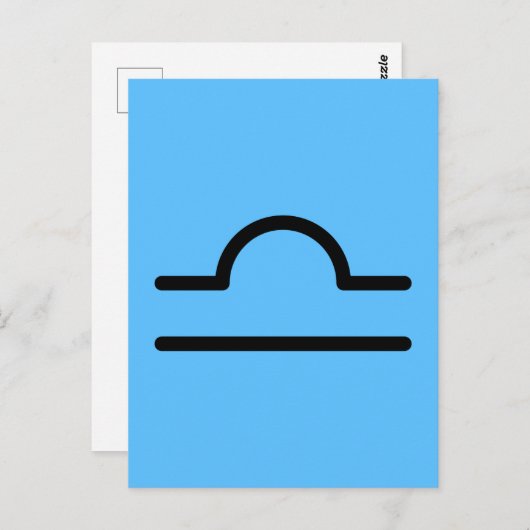 Libra Briefkaart (Voorkant / Achterkant)