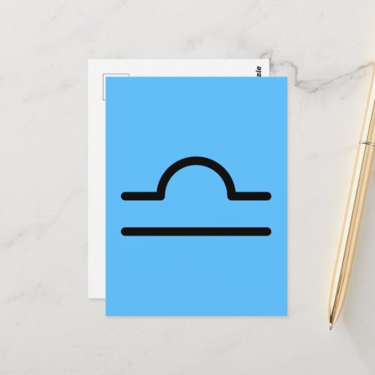 Libra Briefkaart (Voorkant / Achterkant in situ)