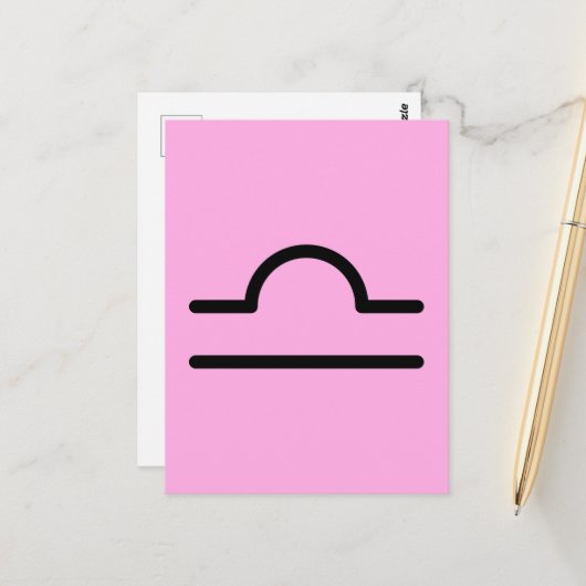 Libra Briefkaart (Voorkant / Achterkant in situ)