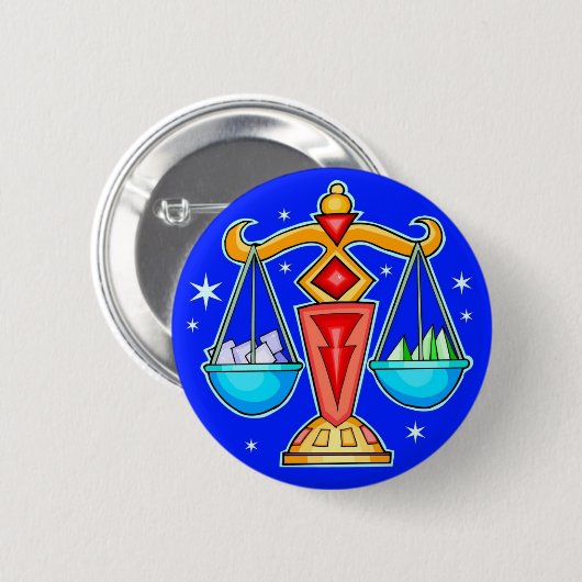 LIBRA-BUTTON RONDE BUTTON 5,7 CM (Voorkant /achterkant)
