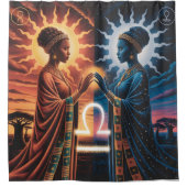 Libra Celestial Sisters Douchegordijn (Voorkant)