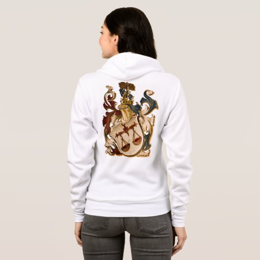 Libra Coat of Arms Hoodie Jacket (Achterkant volledig)