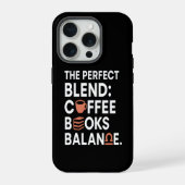 Libra Coffee Books Balance iPhone Case iPhone Hoesje (Achterkant)