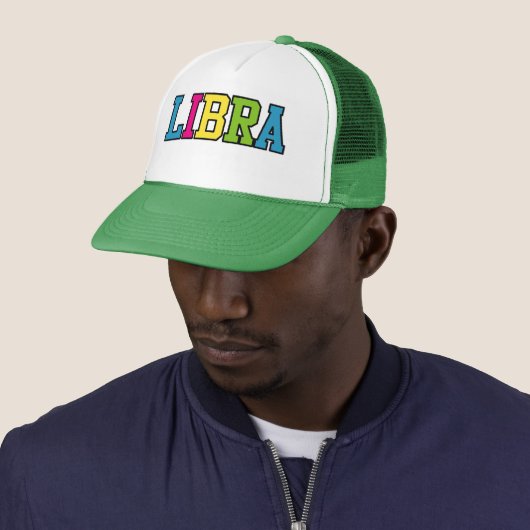 Libra Colorful Custom Trucker Hat Trucker Pet (In situ)
