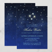 Libra Constellation Birthday Party Kaart (Voorkant / Achterkant)