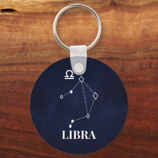 Libra Constellation Button Sleutelhanger (Voorkant)