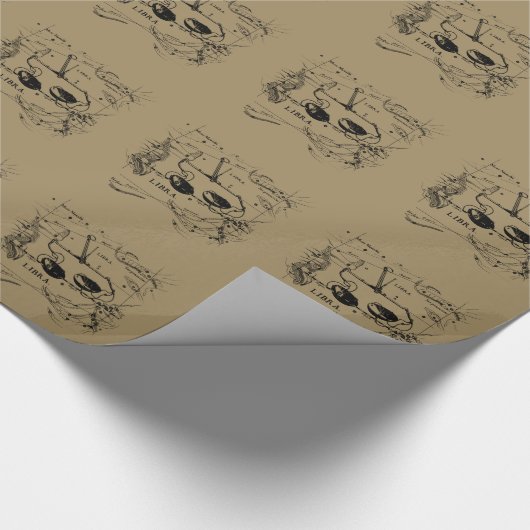 Libra Constellation Hevelius 1690 Decor Cadeaupapier (Hoek)