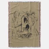 Libra Constellation Hevelius 1690 Decor Deken (Voorkant Verticaal)