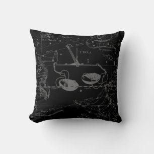 Libra Constellation Hevelius 1690 Engraving Style Kussen