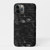 Libra Constellation Hevelius 1690 Map on Black Case-Mate iPhone Case (Achterkant)